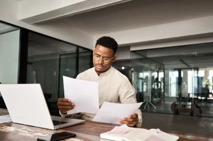 Men Doing Paper Work